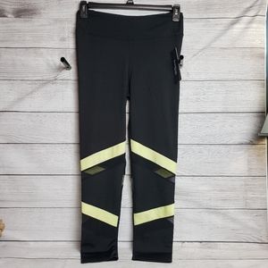 Bebe Sport‎ Colorblock Mesh Leggings Womens Large